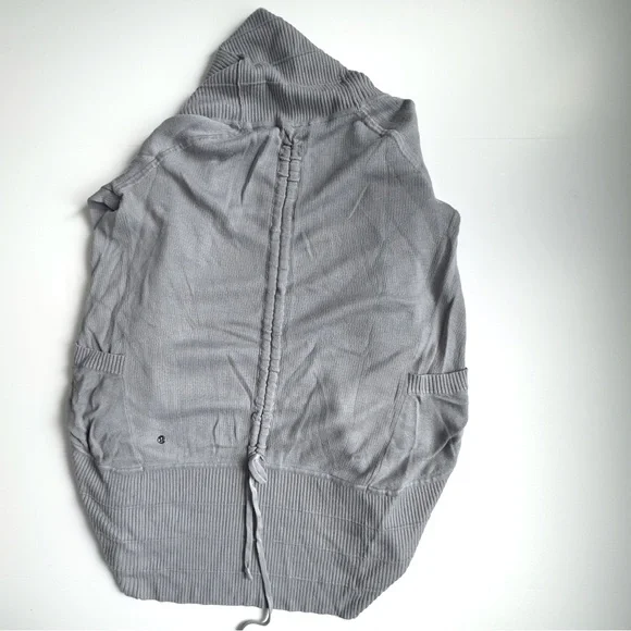 Lululemon Transformation Wrap Sweater Gray Size 2 - Picture 5 of 5